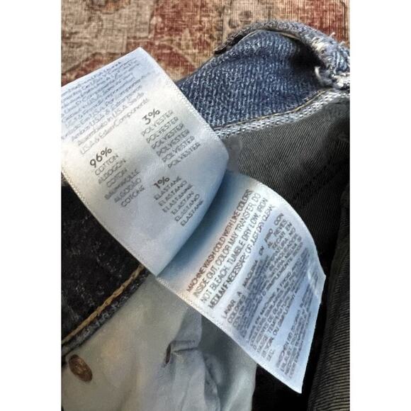 Mother Insider Crop Step Fray Wicked Wildflower Denim Jeans Distressed Size 24 - Picture 6 of 8